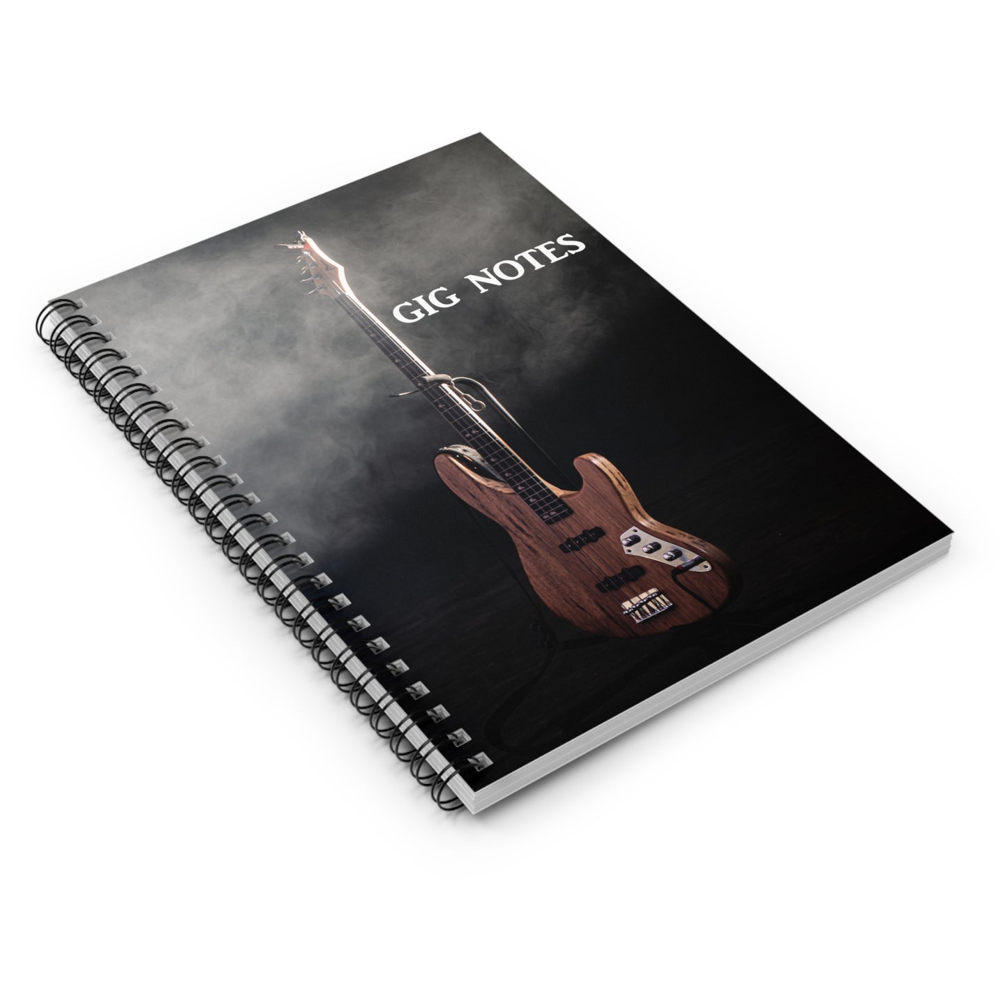 Musician's Gig Notes Notebook and Journal-Bass On Stage