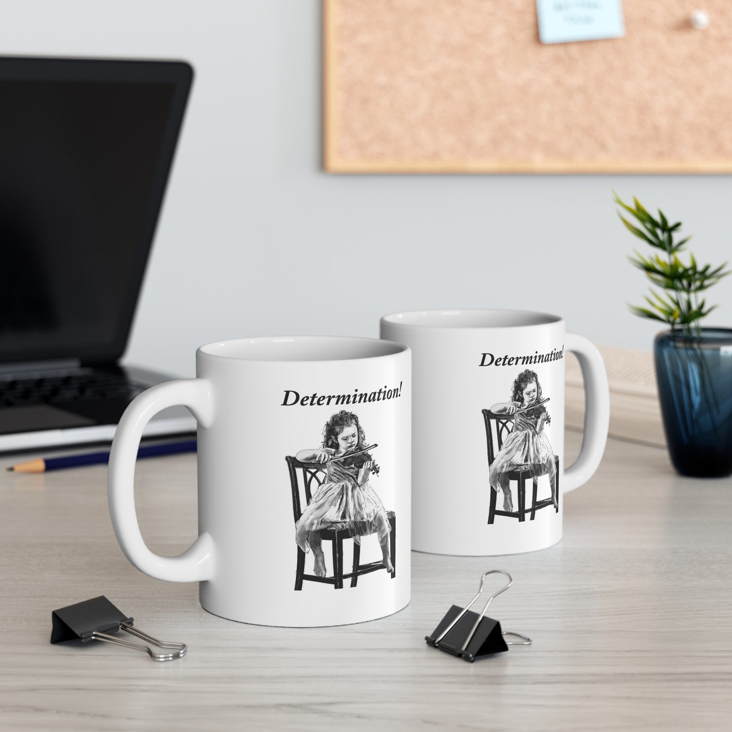 Music Pro Mug-Violin: Determination