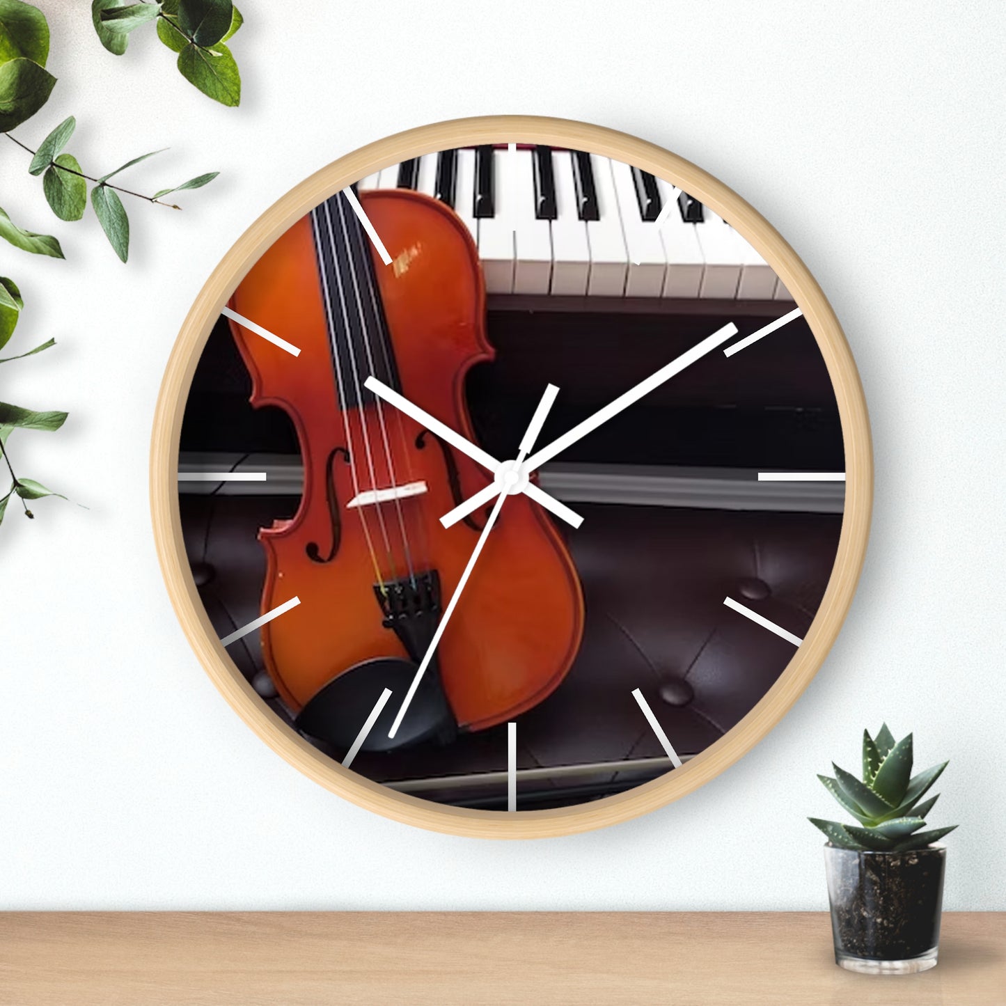 Wall Clock-Violin And Piano