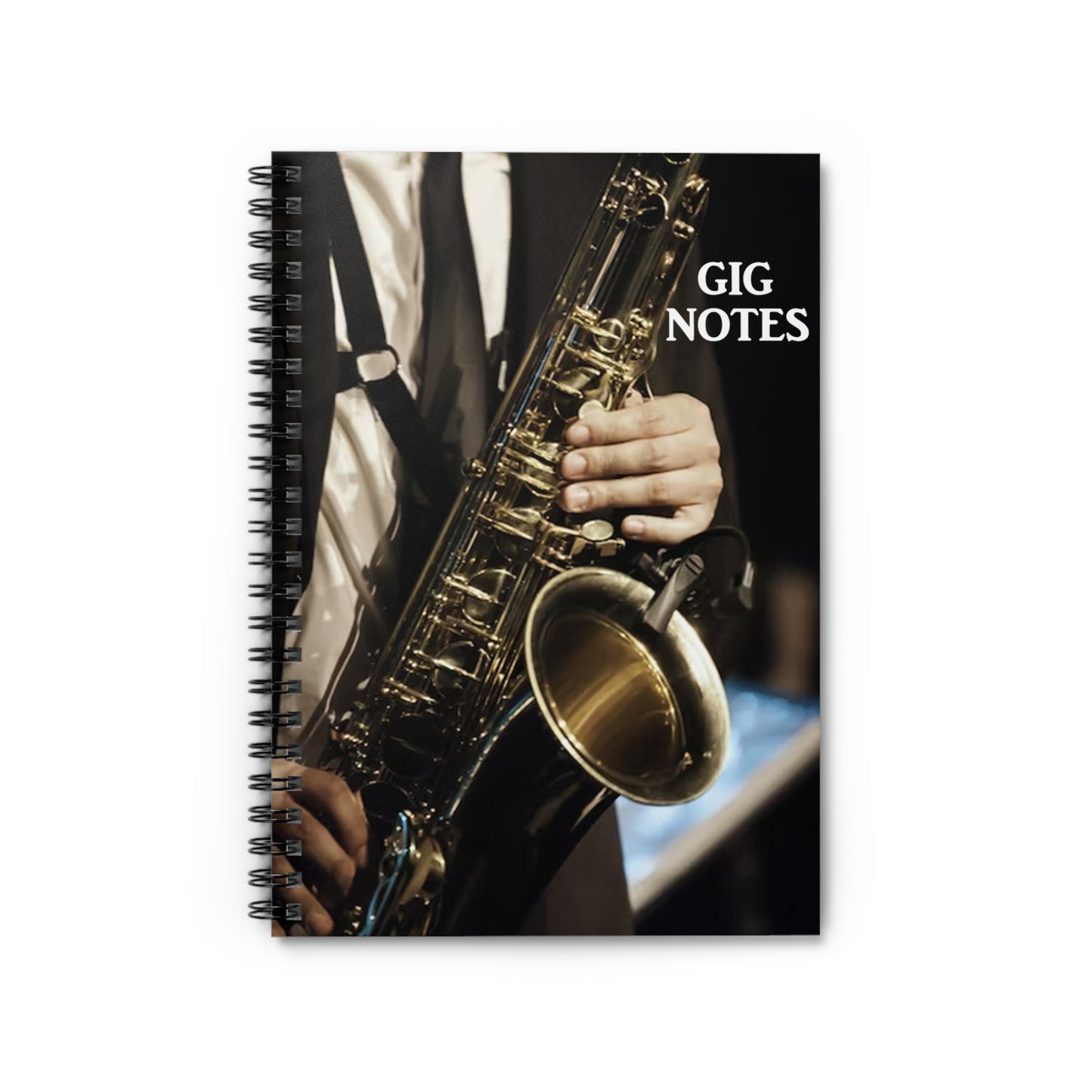 Musician's Gig Notes Notebook and Journal-Saxophone