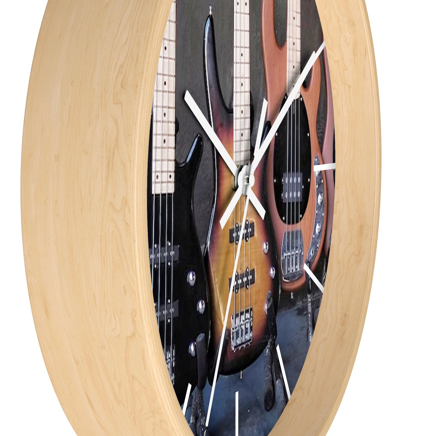 Wall Clock-Bass Guitars