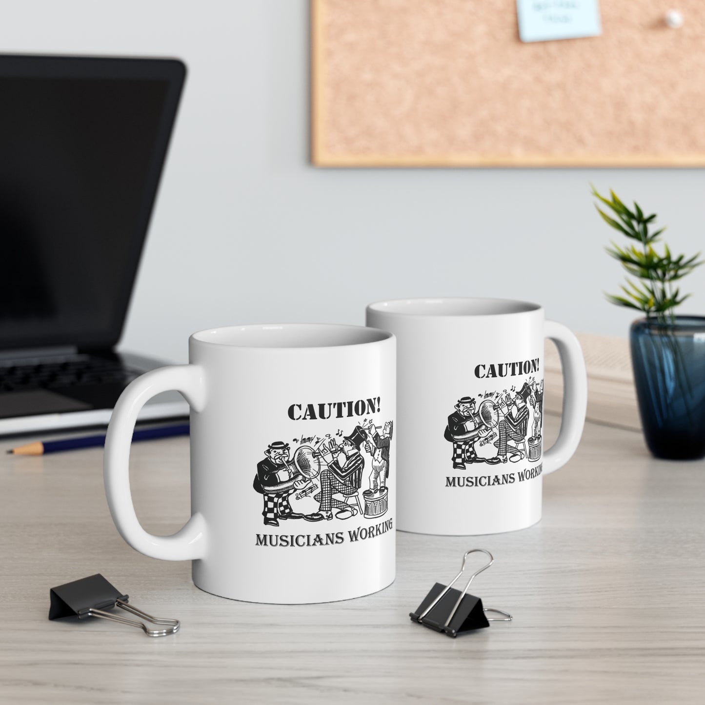 Music Pro Mug-Caution! Musicians At Work