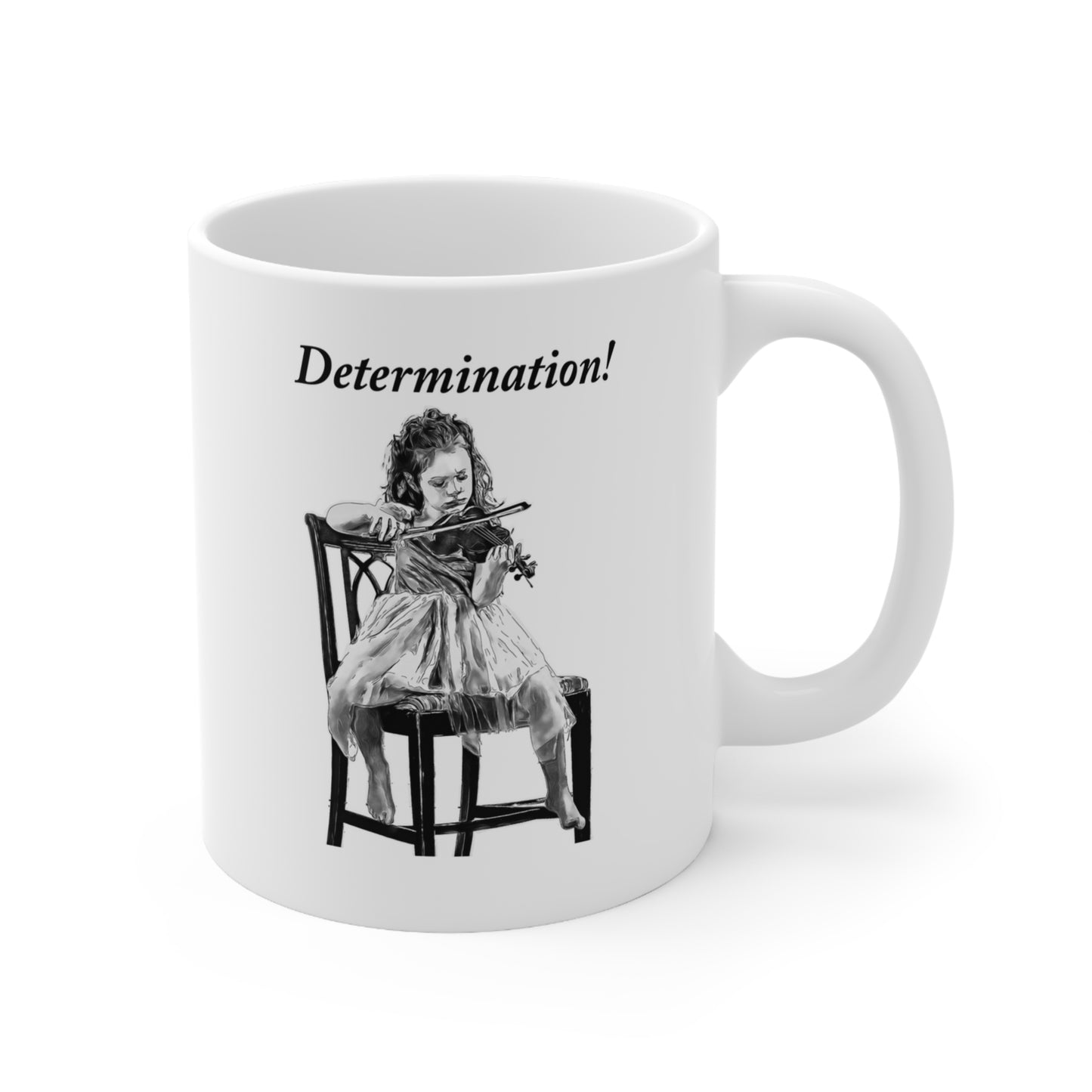 Music Pro Mug-Violin: Determination