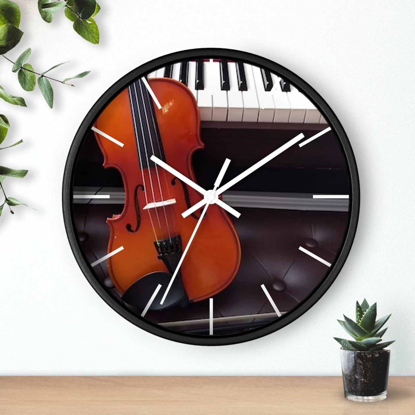 Wall Clock-Violin And Piano