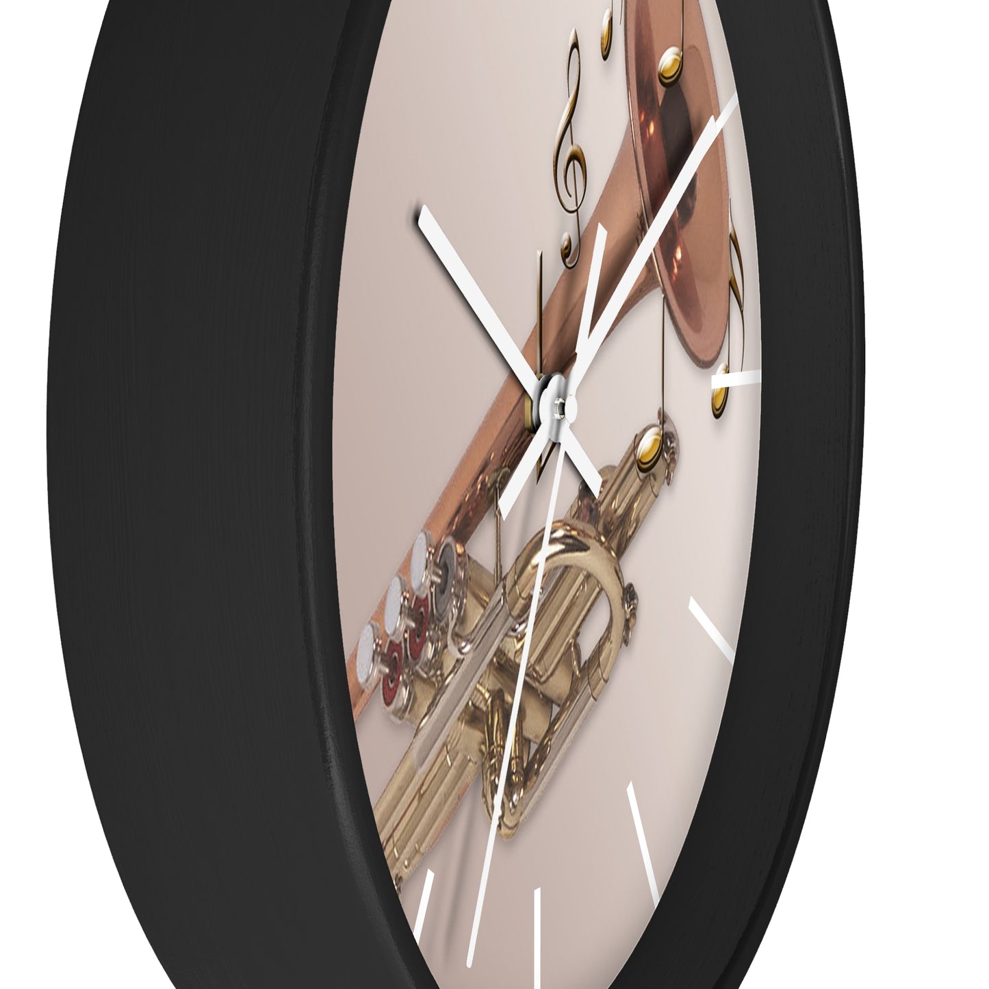 Wall Clock-Trumpet w/Notes