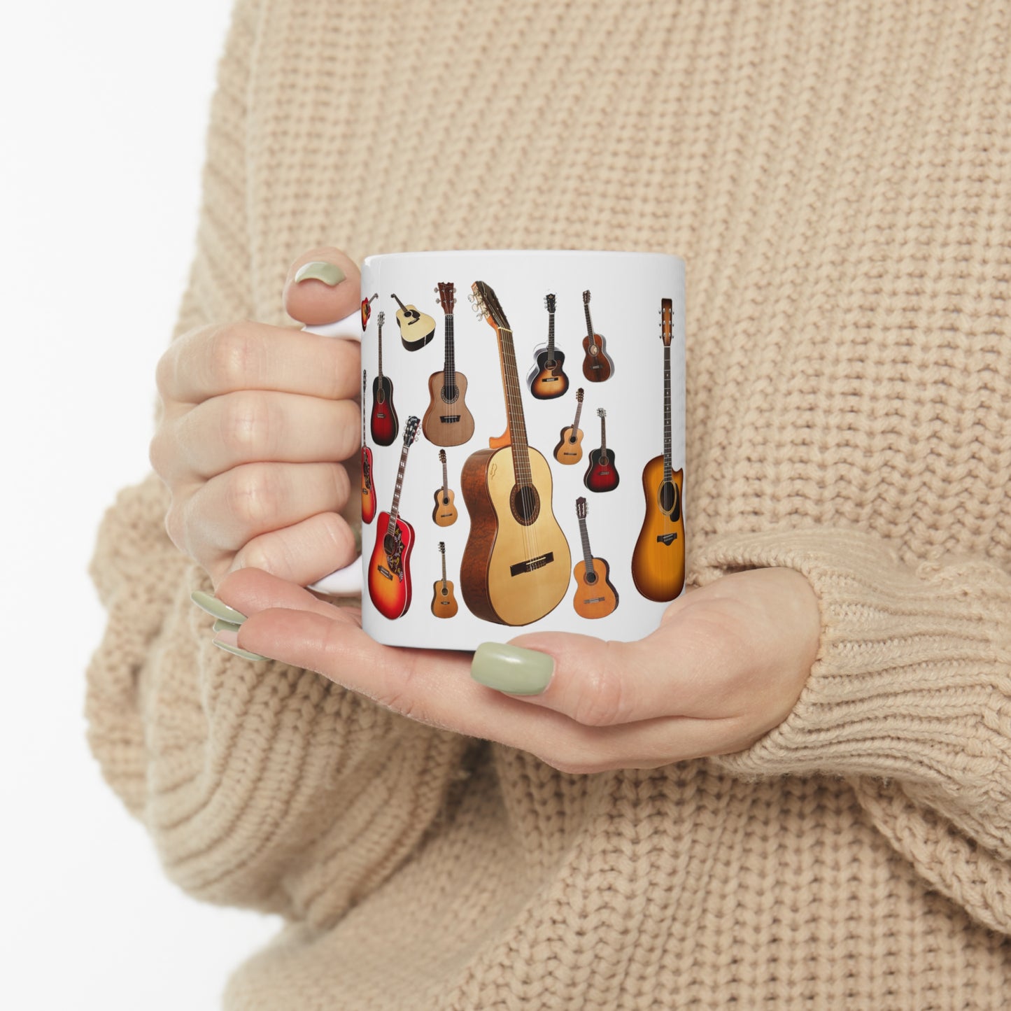 Music Pro Mug-Acoustic Guitar Collage