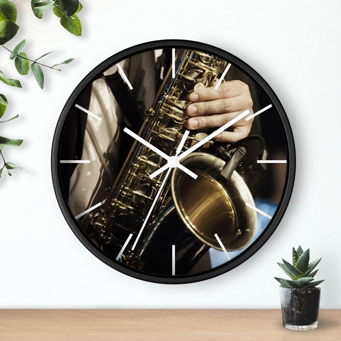 Wall Clock-Saxophone