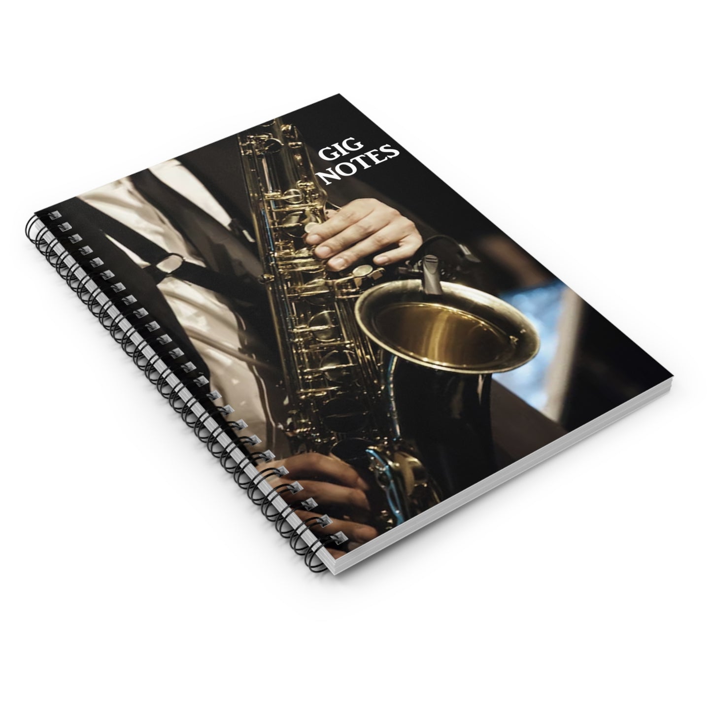 Musician's Gig Notes Notebook and Journal-Saxophone