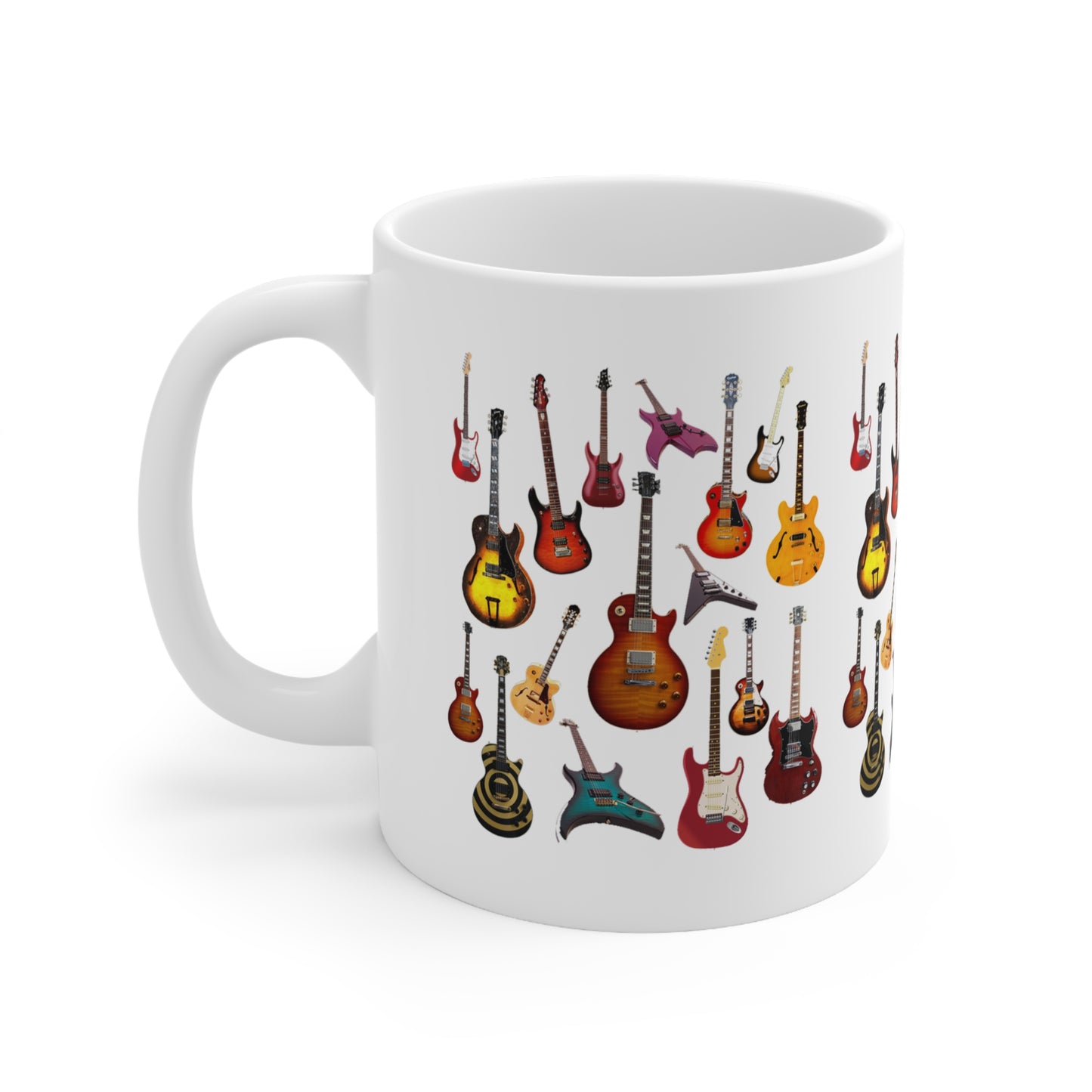 Music Pro Mug-Electric Guitars Collage