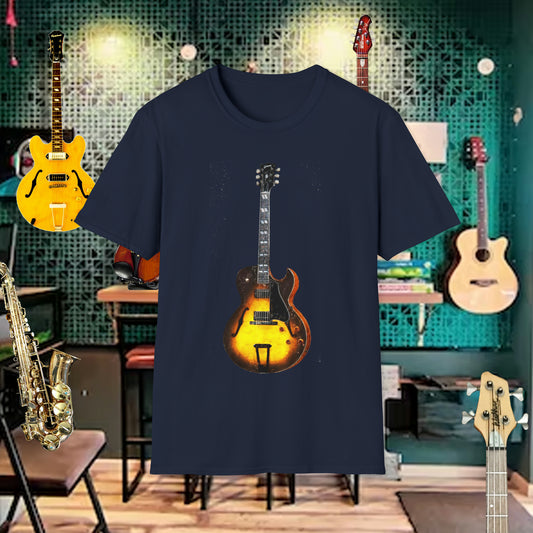 Tshirt-Yellow Gibson Guitar