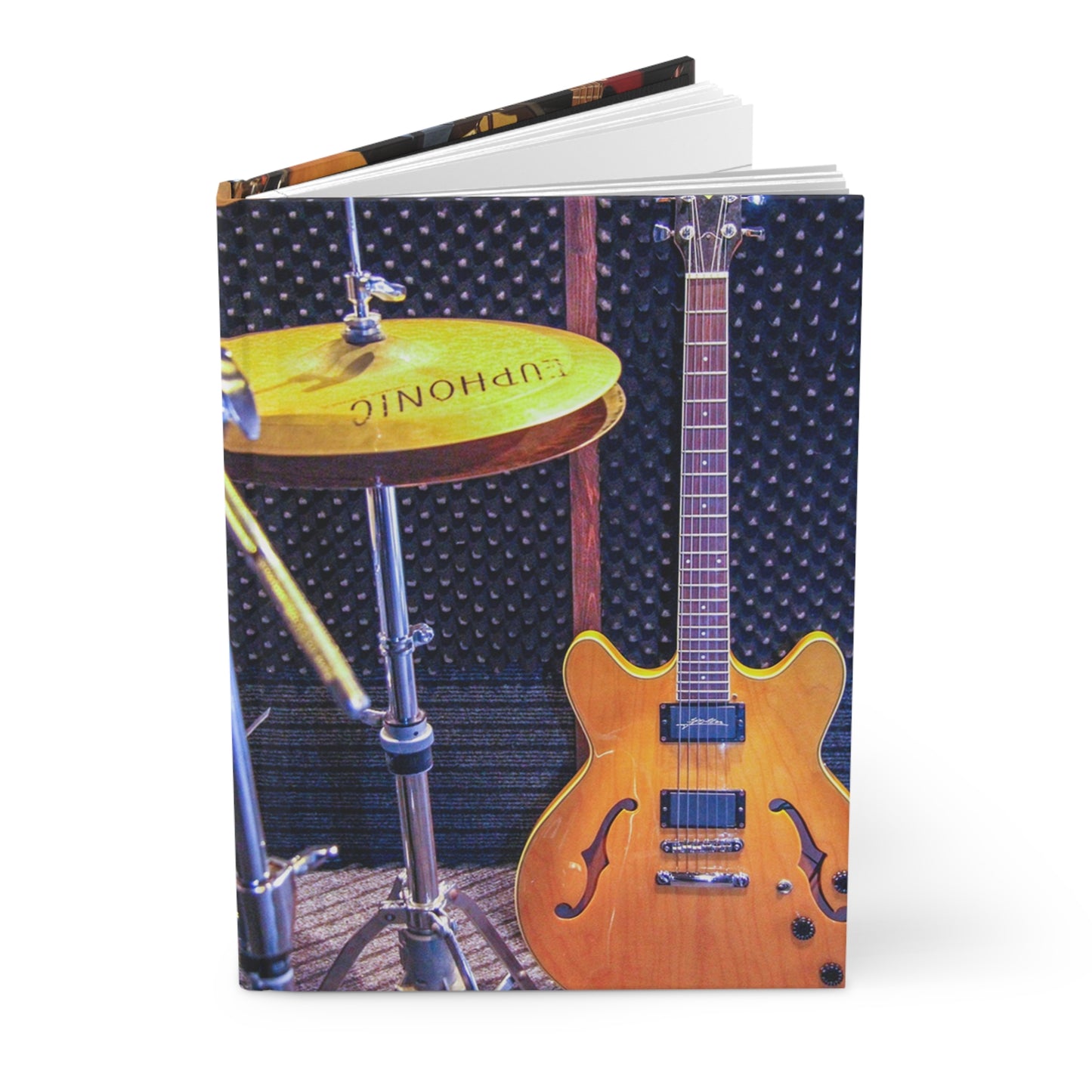 Musician's Gig Notes Hard Cover Journal And Notebook -Squire Guitar