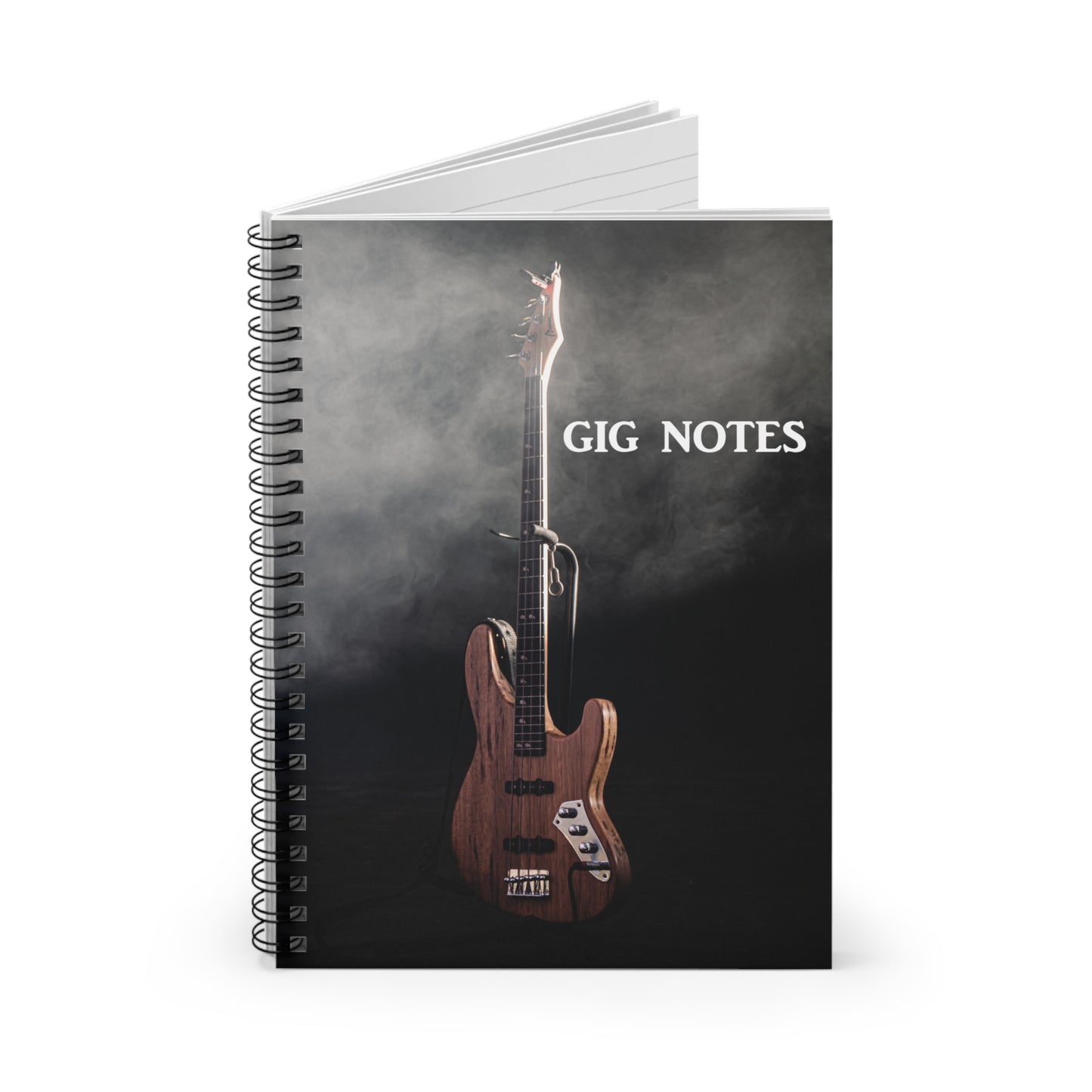 Musician's Gig Notes Notebook and Journal-Bass On Stage