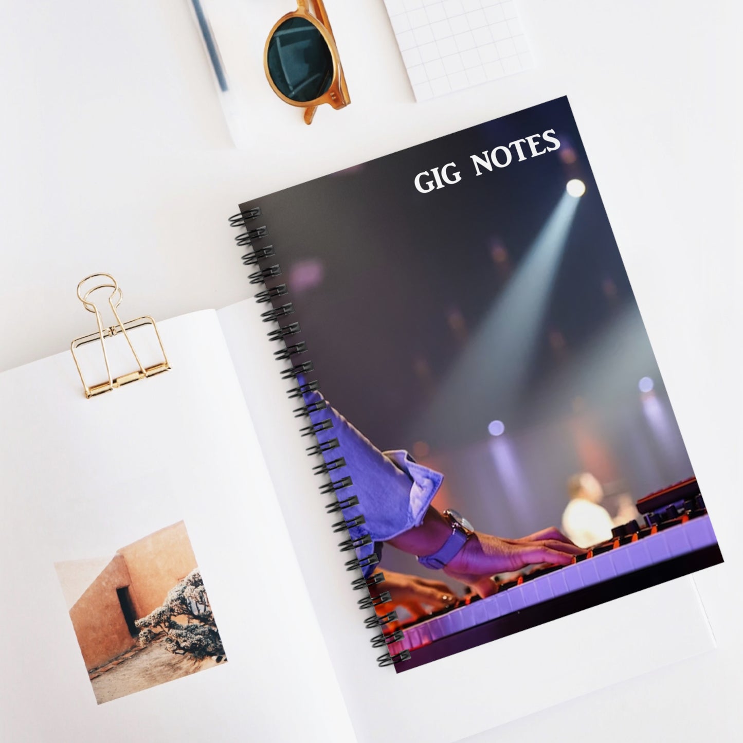 Musician's Gig Notes Notebook And Journal-Keyboards 2