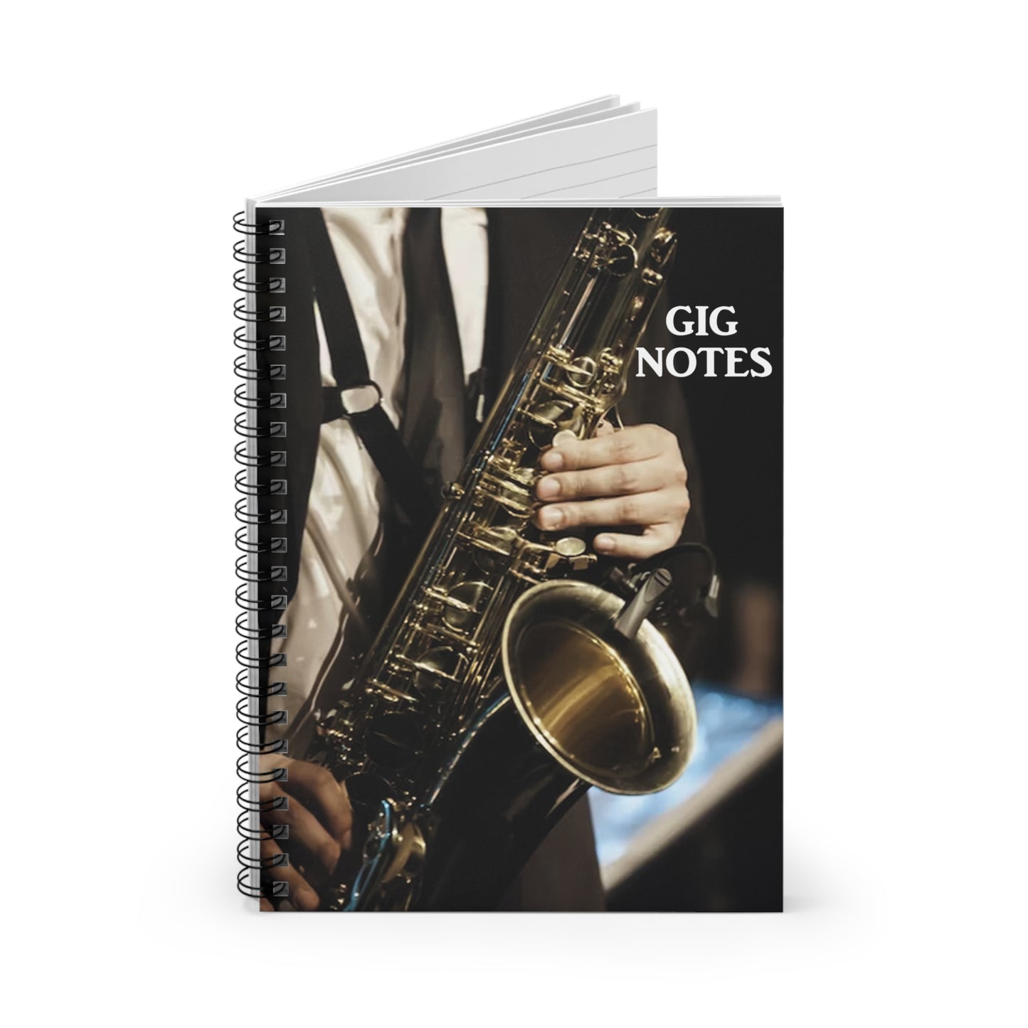 Musician's Gig Notes Notebook and Journal-Saxophone