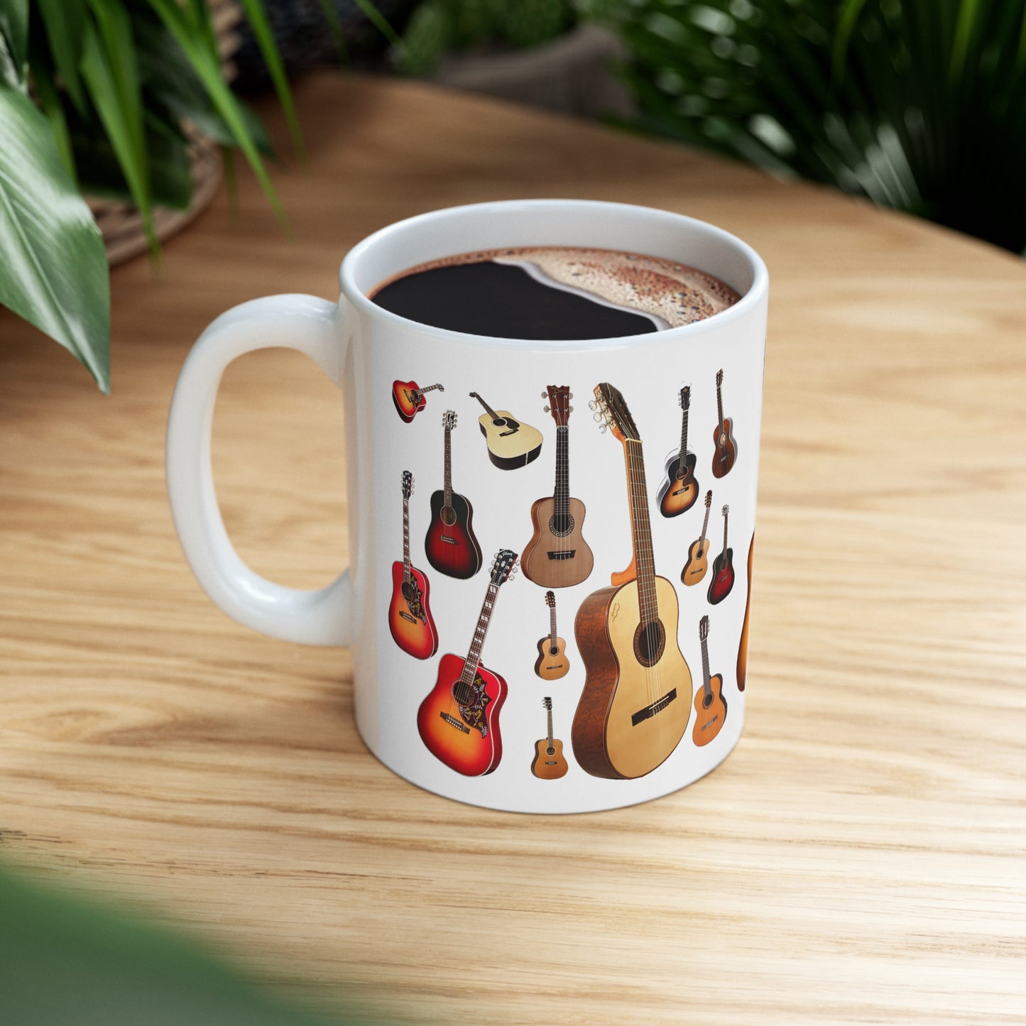 Music Pro Mug-Acoustic Guitar Collage