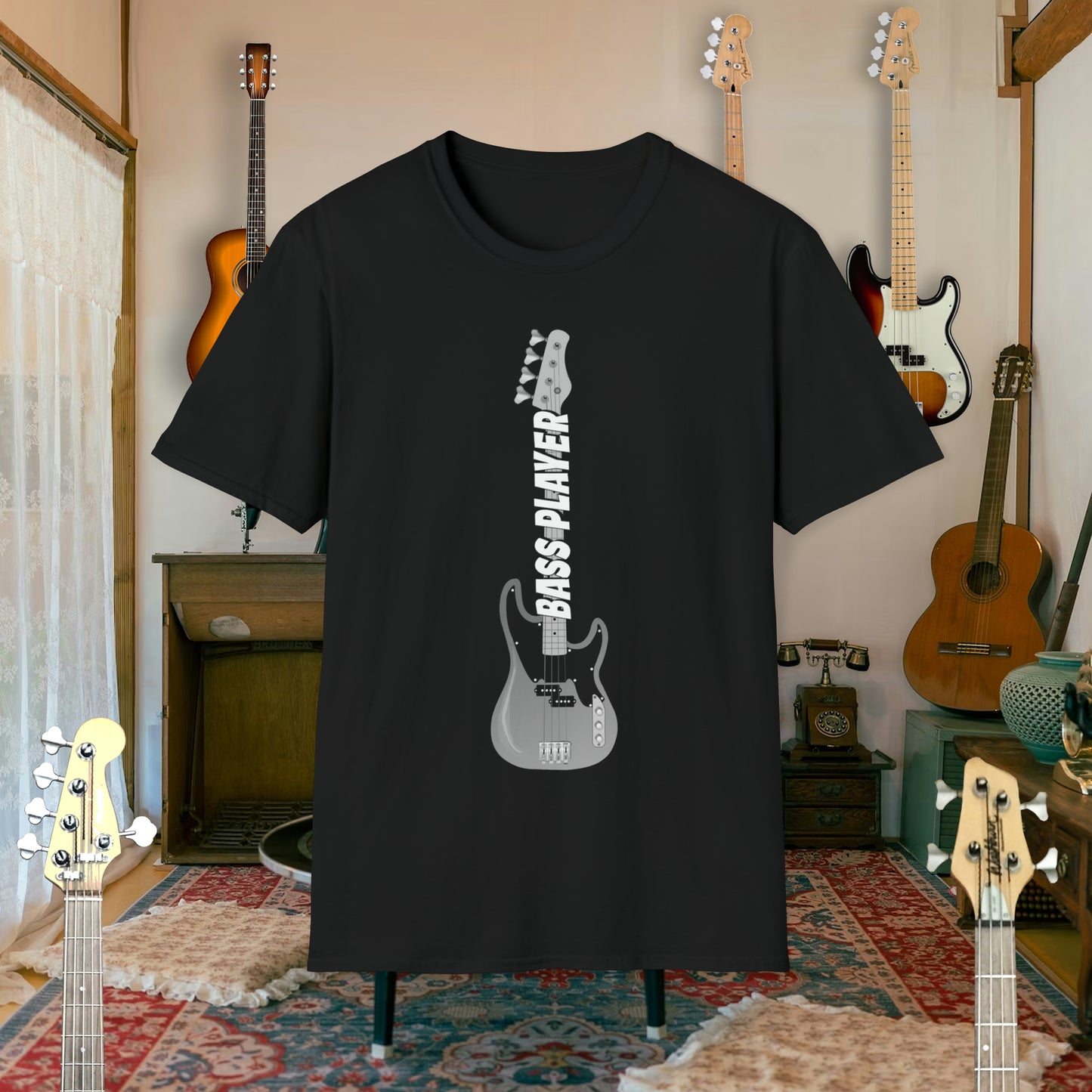 Tshirt-Bass Player Fretboard