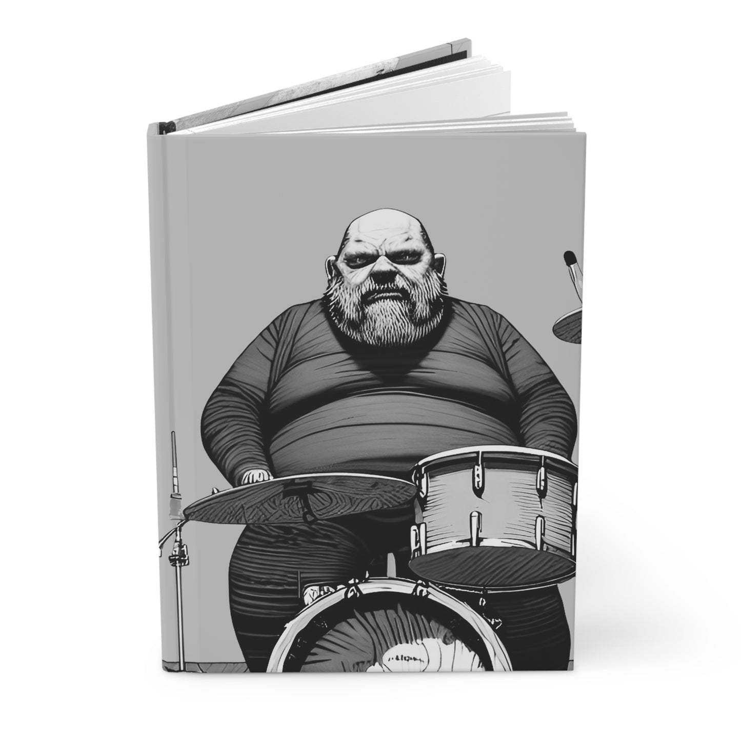 Musician's Gig Notes Hardcover Journal And Notebook-Angry Drummer