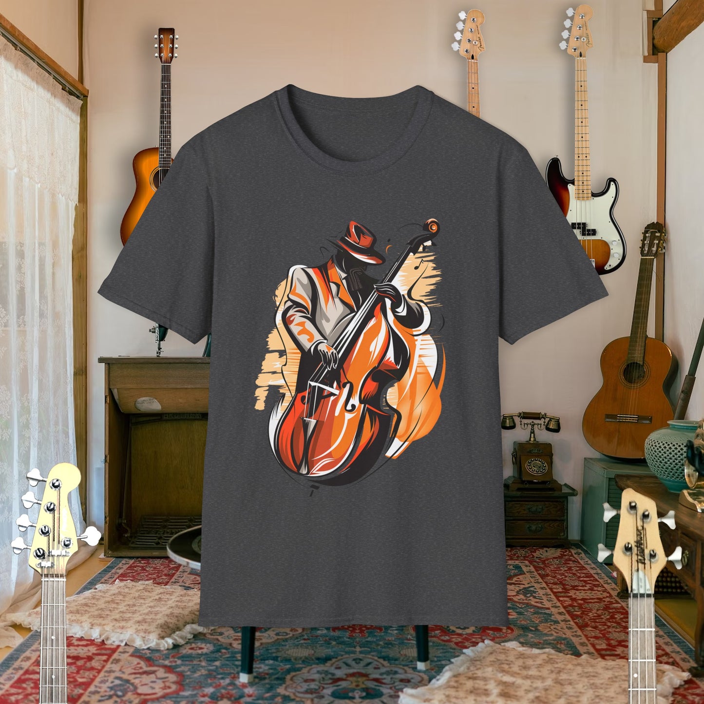 Tshirt-Upright Bass Fusion Color