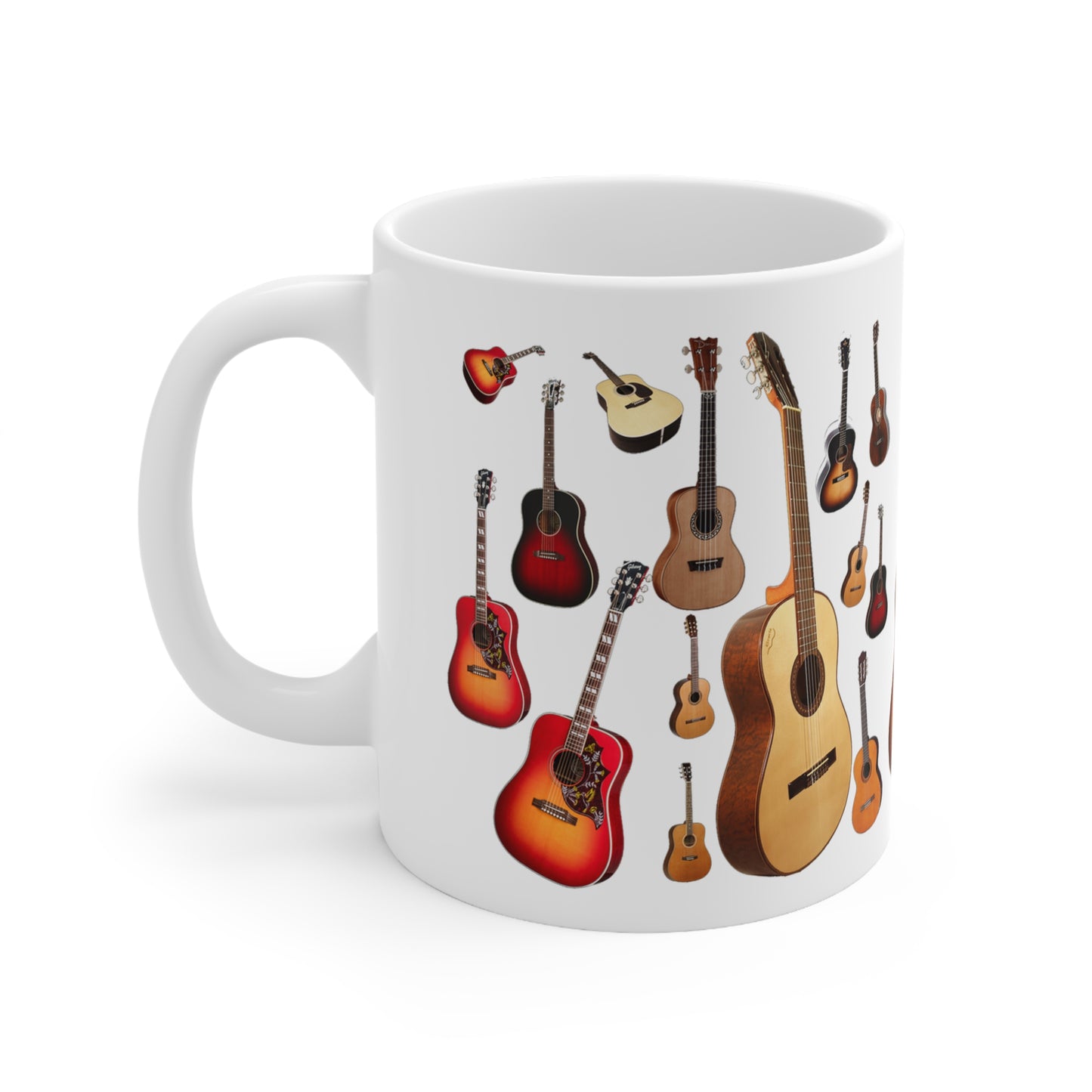 Music Pro Mug-Acoustic Guitar Collage