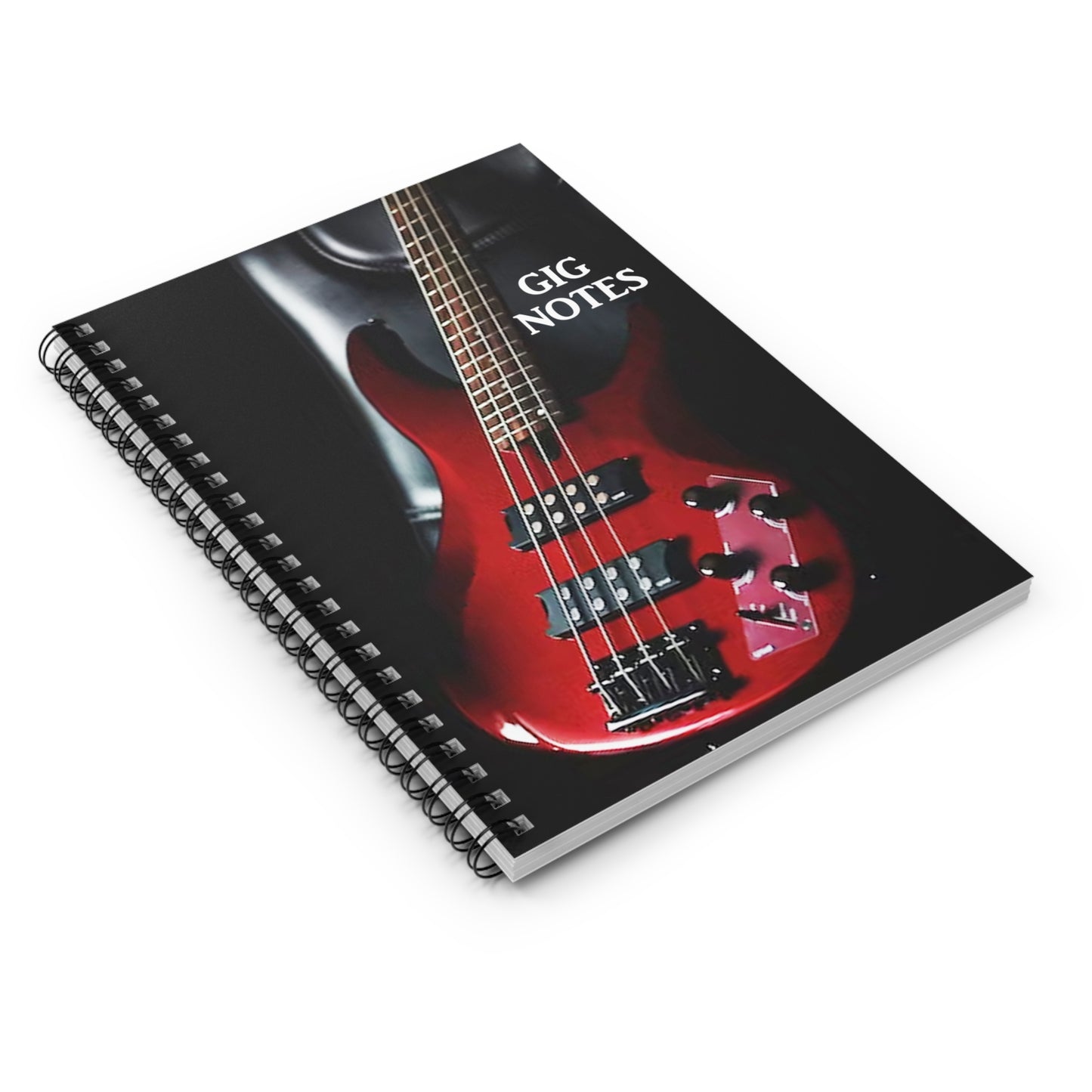 Musician's Gig Notes Notebook And Journal-Mahogany Bass