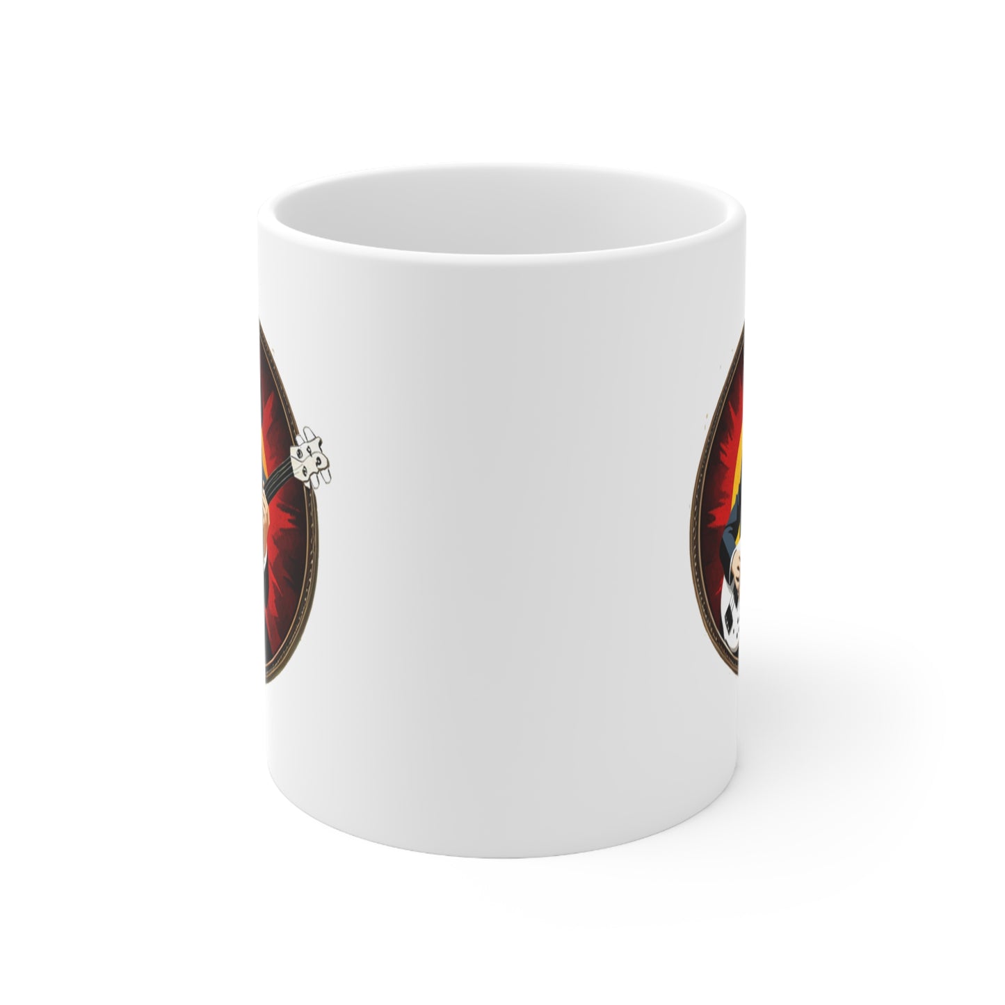 Music Pro Mug-Bass Player w White Bass In Circle