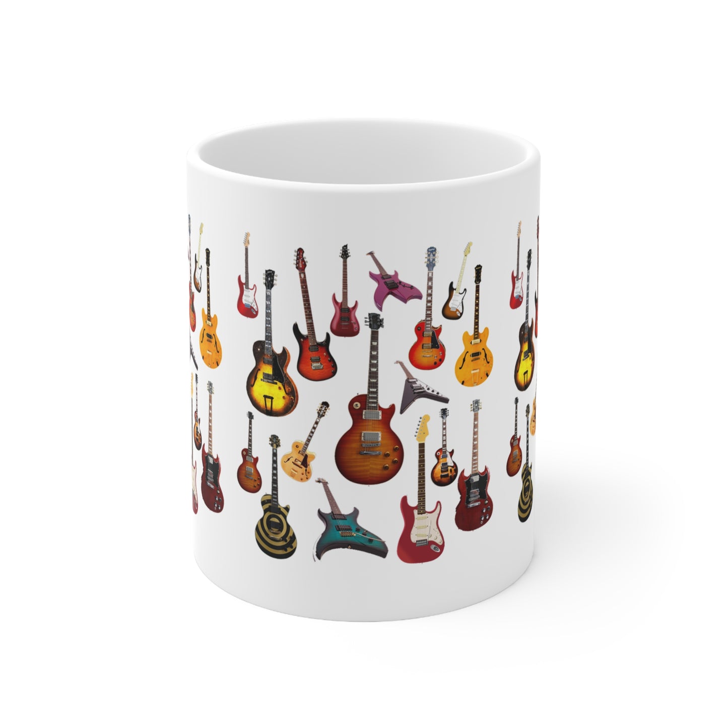 Music Pro Mug-Electric Guitars Collage