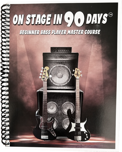 ON STAGE IN 90 DAYS BASS PLAYER MASTER COURSE COIL BOUND & PRINTED