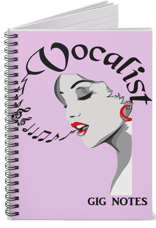 Musician's Gig Notes Notebook And Journal-Vocalist