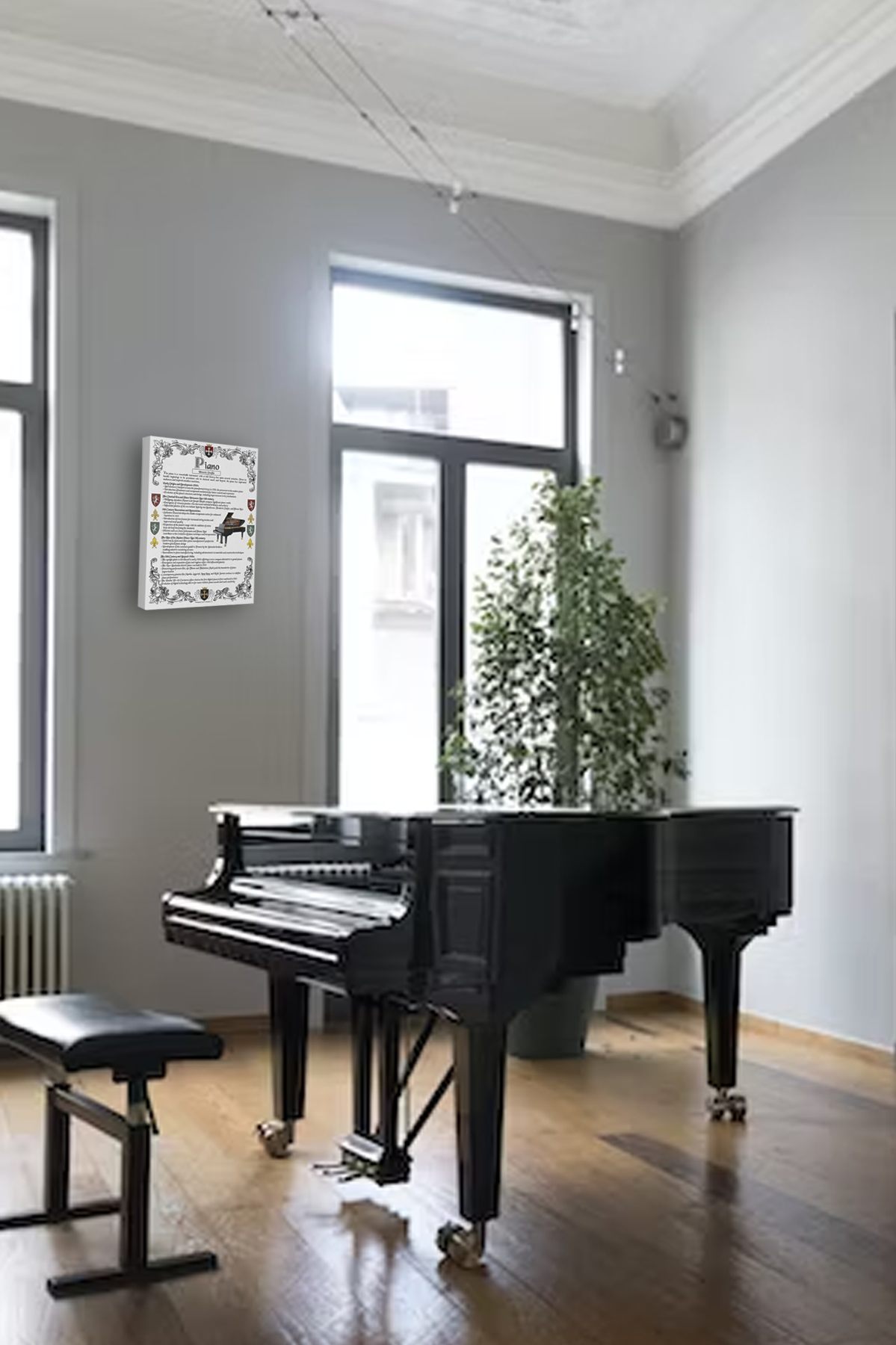 Historic Profile Canvas Gallery Wrap-Piano