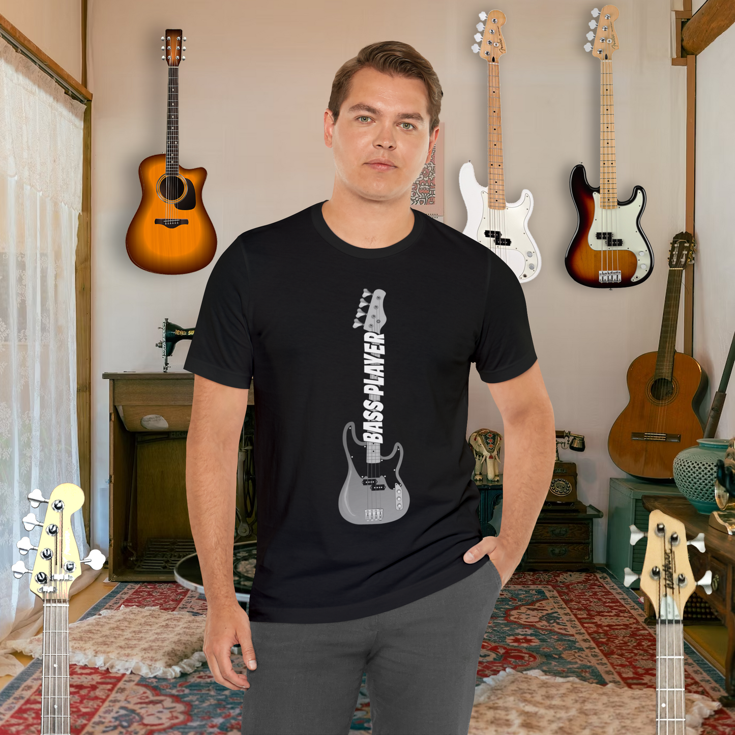 Tshirt-Bass Player Fretboard