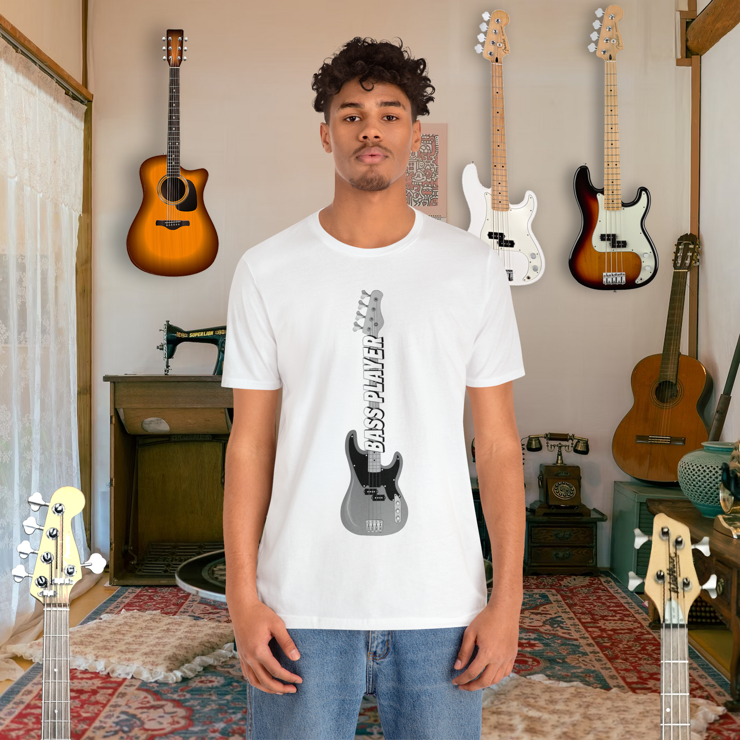 Tshirt-Bass Player Fretboard