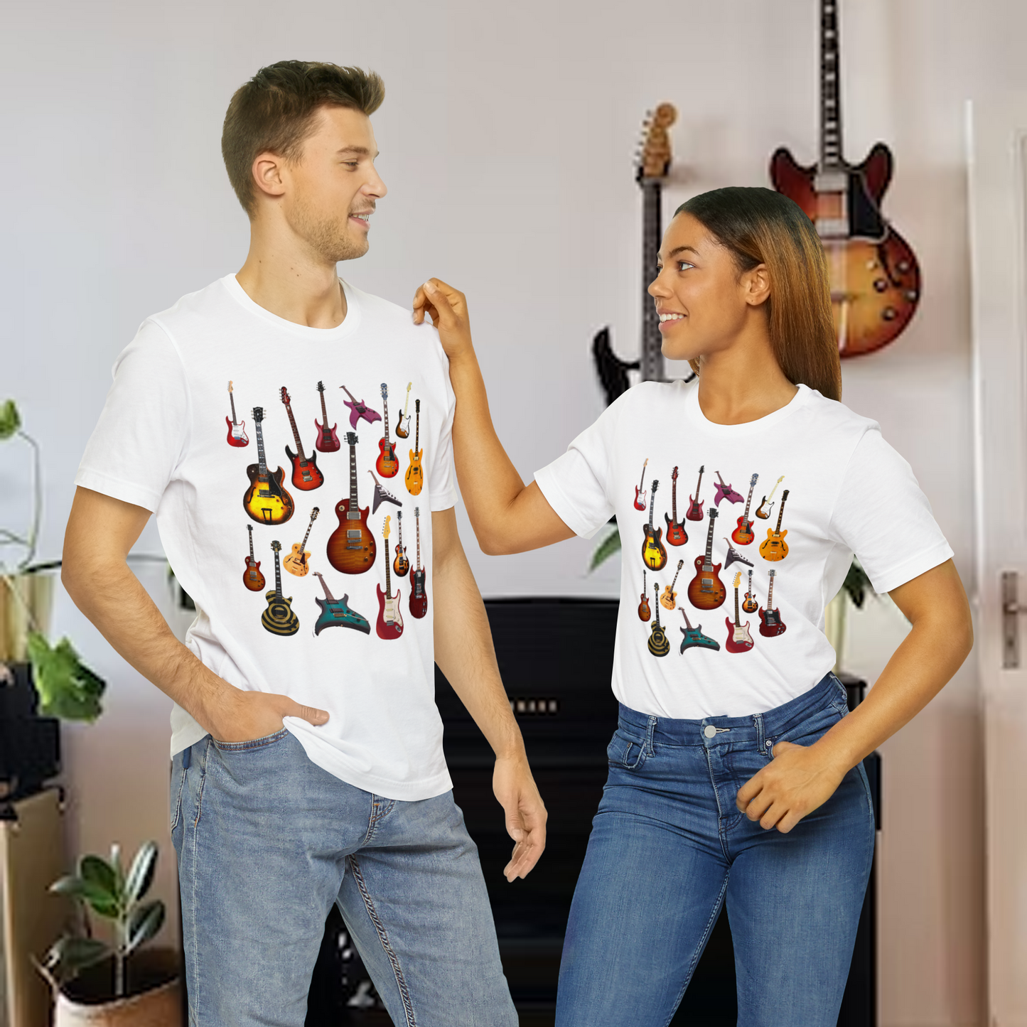 Tshirt-Electric Guitars Collage