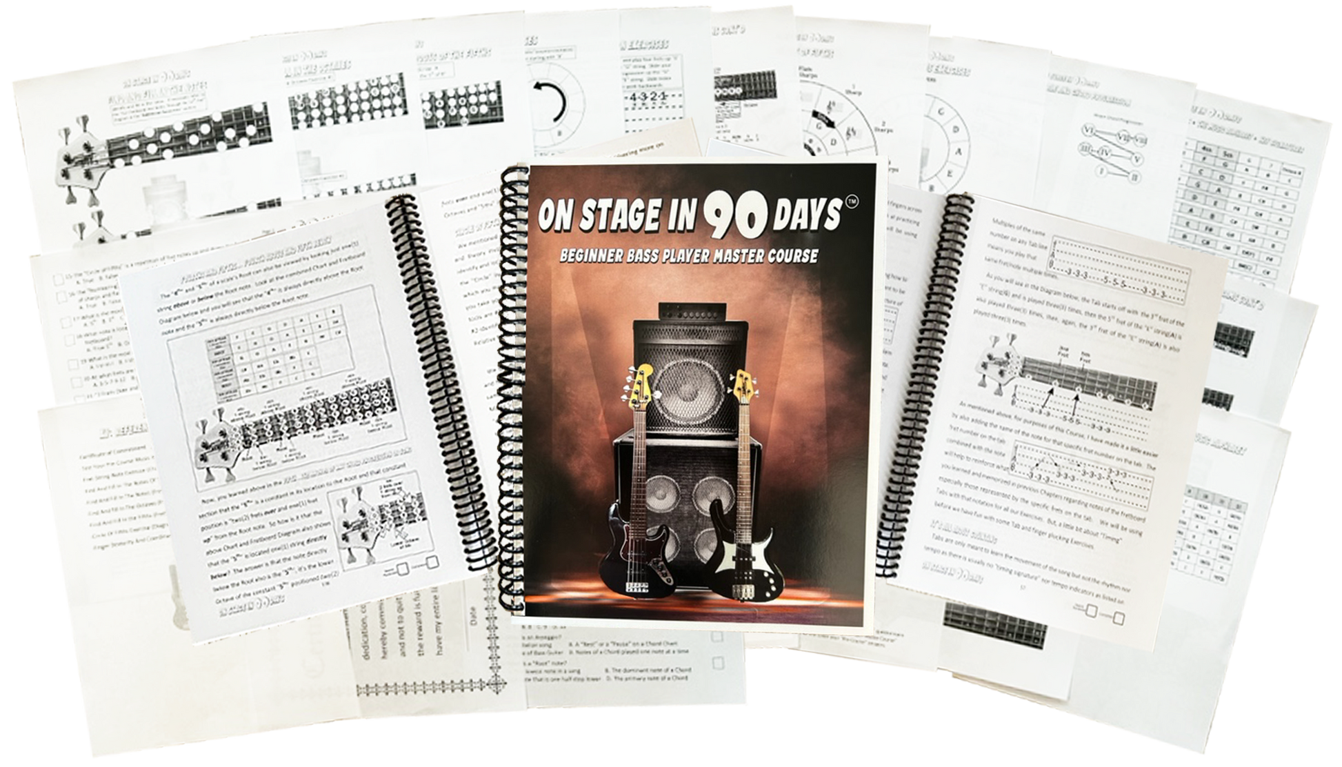 On Stage In 90 Days Beginner Bass Player Master Course Manual and Content